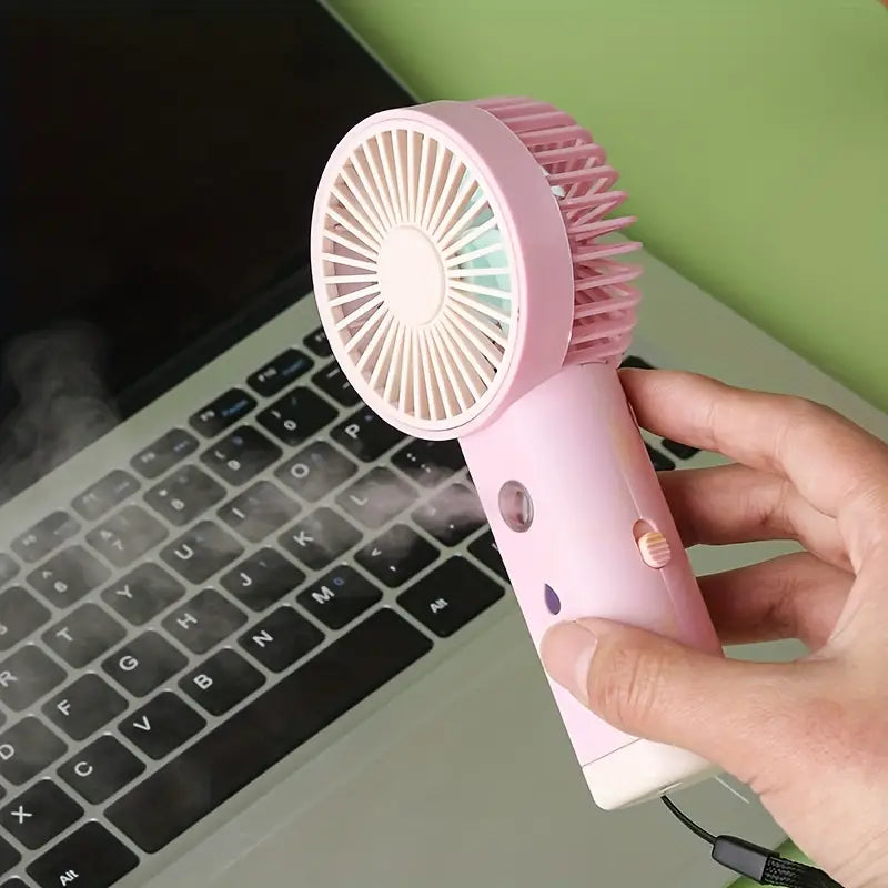 Handheld Cooling Mist: Portable Fan