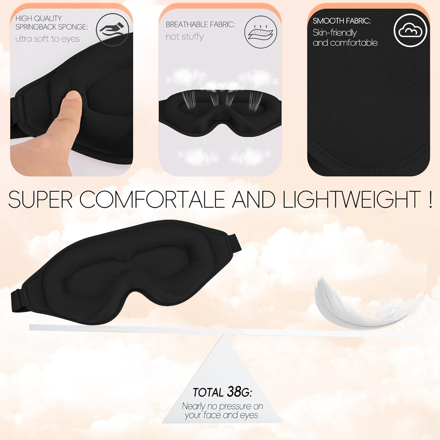 Light Blockout: 3D Sleep Mask