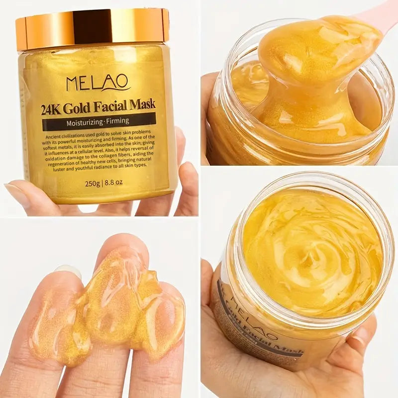 24k Gold Radiant Glow: Collagen Mask