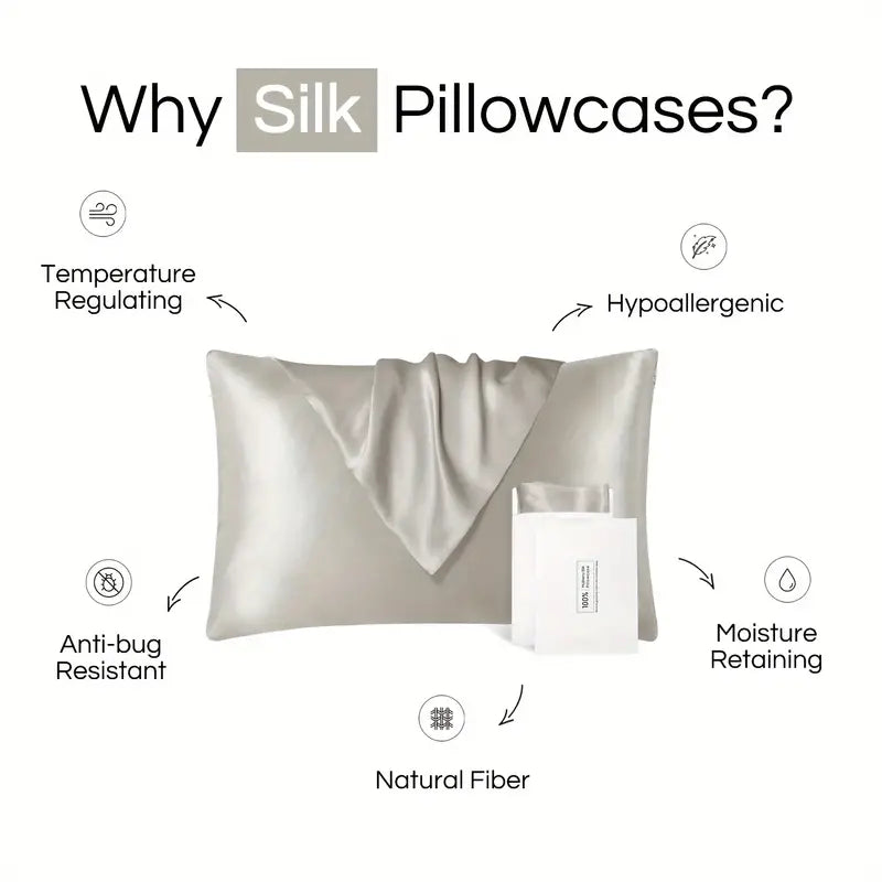Pure Mulberry Silk: Pillowcase (1pc)