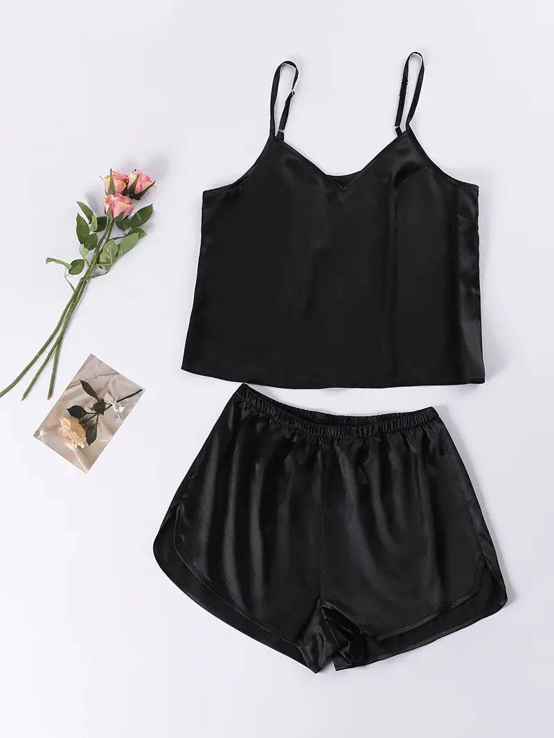 Satin Dream: Luxe Pajama Set