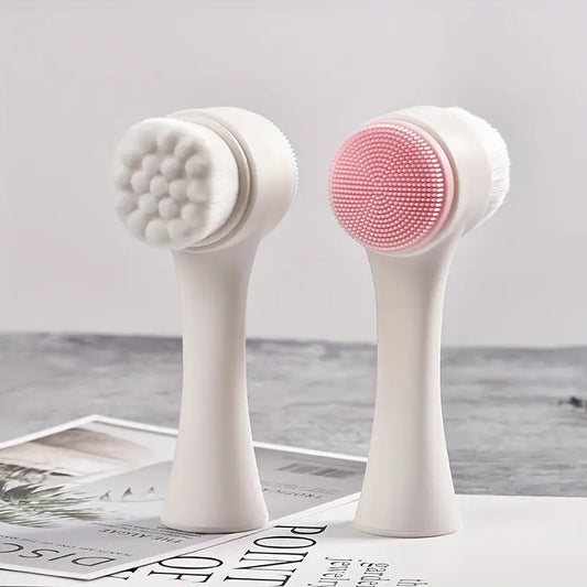 Dual Sided Soft Exfoliator: Facial Brush
